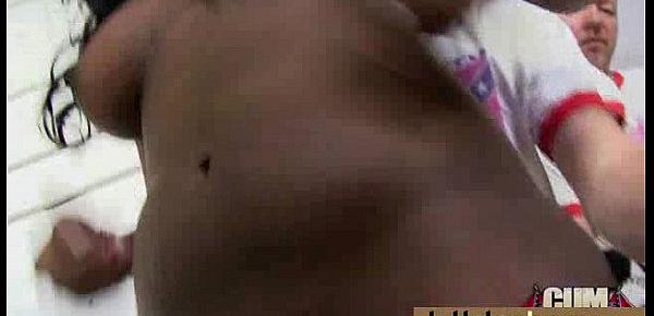  Dirty Ebony Whore Banged And Covered In Cum - Interracial 3